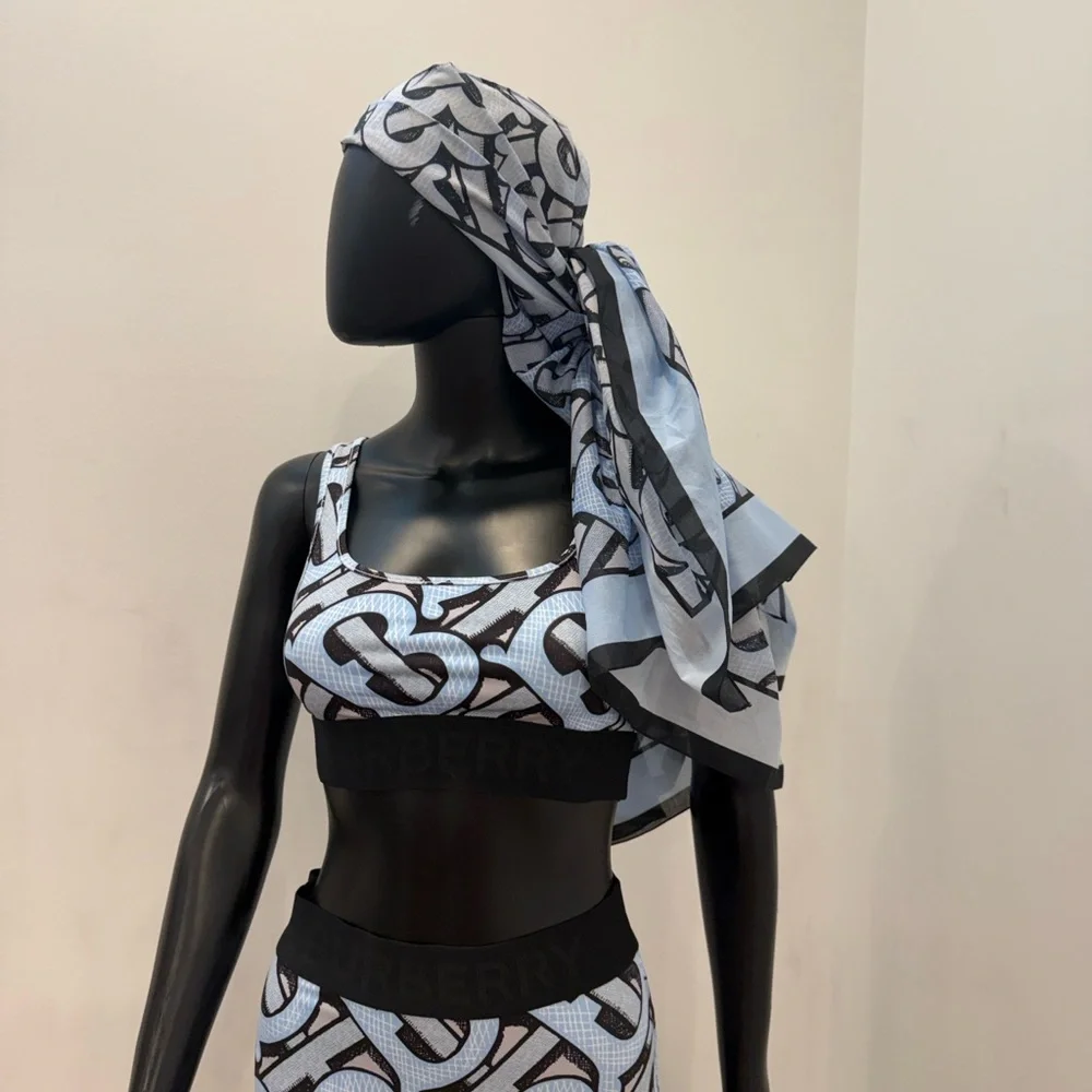 Burberry Monogram Pareo Scarf Wrap Dress Multiway New Luxury